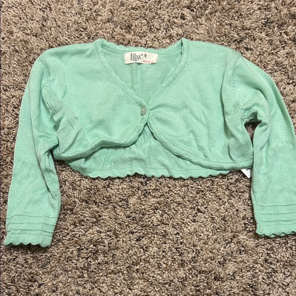 Babies Green Cardigan Top